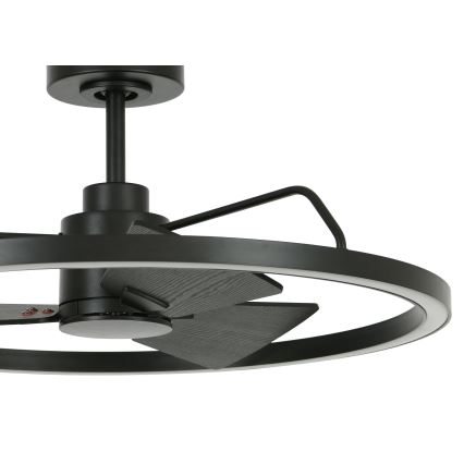 Lucci Air 516124 - Ανεμιστήρας οροφής LED Dimmable CESSNA LED/36W/230V 3000/4000/5000K μαύρο + τηλεχειριστήριο