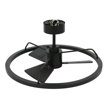 Lucci Air 516124 - Ανεμιστήρας οροφής LED Dimmable CESSNA LED/36W/230V 3000/4000/5000K μαύρο + τηλεχειριστήριο
