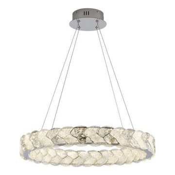 LUXERA 46156 - Κρεμαστό φωτιστικό LED σε καλώδιο LARUNA, 38W/230V, 4000K, ματ χρώμιο