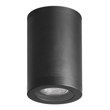 Luxera 48325 - Φως οροφής εξωτερικού χώρου MOPTI 1xGU10/7W/230V IP54 μαύρο