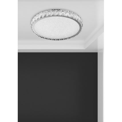 Luxera 62406 - LED křišťálové stropní συνδεδεμένο φως GIRO LED/20W/230V