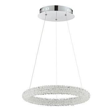 Luxera 64391 - Κρυστάλλινο πολύφωτο LED σε σχοινί ALMEDA LED/24W/230V