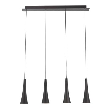 LUXERA 64411 - Πολύφωτο LED σε σχοινί MADERA 4xLED/5W/230V