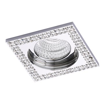 LUXERA 71077 - Εντοιχιζόμενο φωτιστικό CRYSTALS 1xGU10/50W/230V