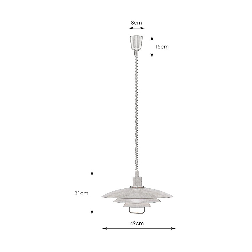 Markslöjd 104540 - Πτυσσόμενος πολυέλαιος KIRKENES 1xE27/60W/230V
