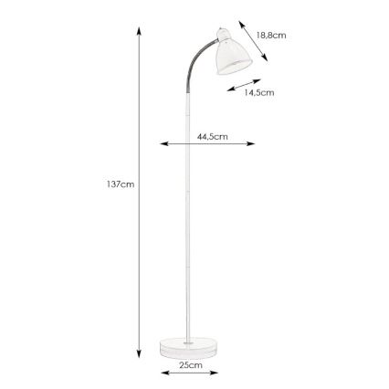 Markslöjd 104842 - Επιδαπέδια λάμπα NITTA 1xE27/60W/230V
