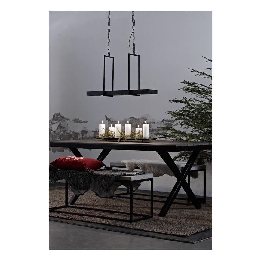 Markslöjd 105780 - Πολύφωτο dimmer LED πάνω σε αλυσίδα TRAY 3xLED/3W/230V μαύρο
