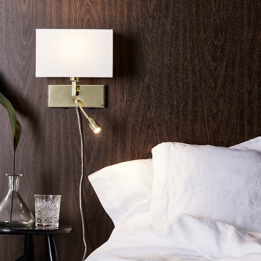 Markslöjd 106308 - Φωτιστικό τοίχου LED SAVOY LED/3W+E27/60W/230V