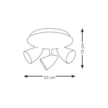 Markslöjd 106319 - Φωτιστικό σποτ CIRO 3xGU10/35W/230V