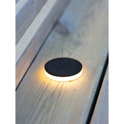 Markslöjd 106935 - Χωνευτό εξωτερικό φωτιστικό GARDEN24 LED/3W/24V IP44 μαύρο
