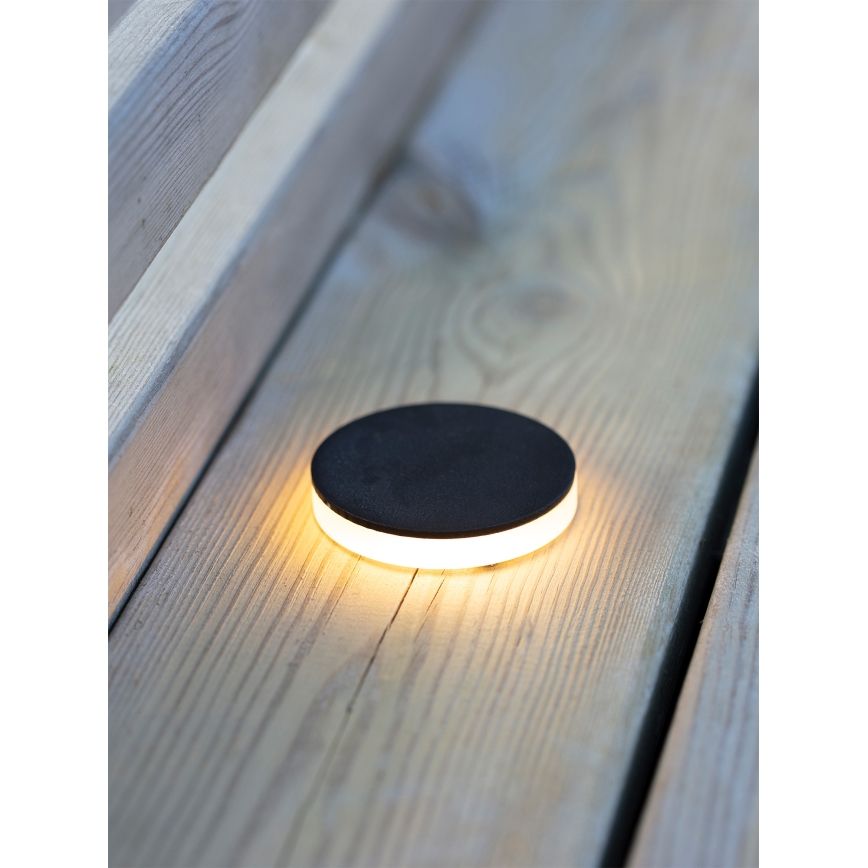 Markslöjd 106935 - Χωνευτό εξωτερικό φωτιστικό GARDEN24 LED/3W/24V IP44 μαύρο