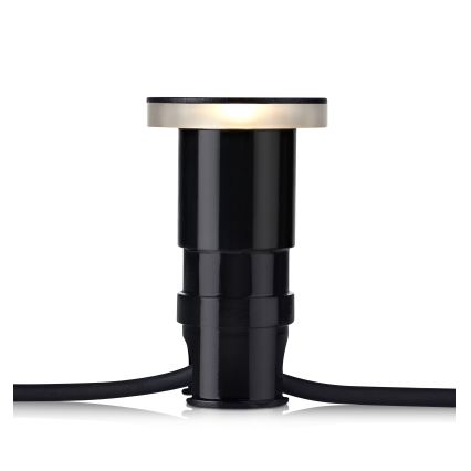 Markslöjd 106935 - Χωνευτό εξωτερικό φωτιστικό GARDEN24 LED/3W/24V IP44 μαύρο