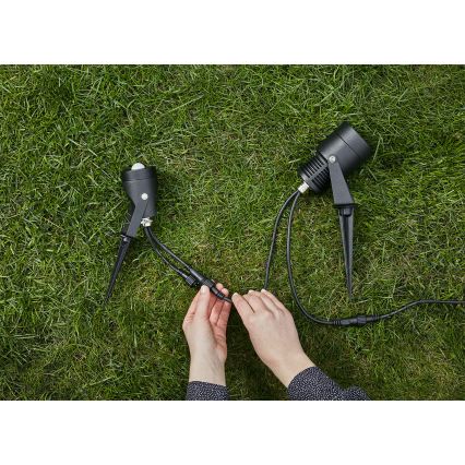 Markslöjd 106940 - Εξωτερικός αισθητήρας κίνησης και λυκόφωτος PIR GARDEN24 IP44 μαύρος