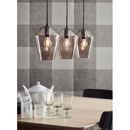 Markslöjd 107132 - Πολύφωτο σε σχοινί RETRO 3xE27/60W/230V