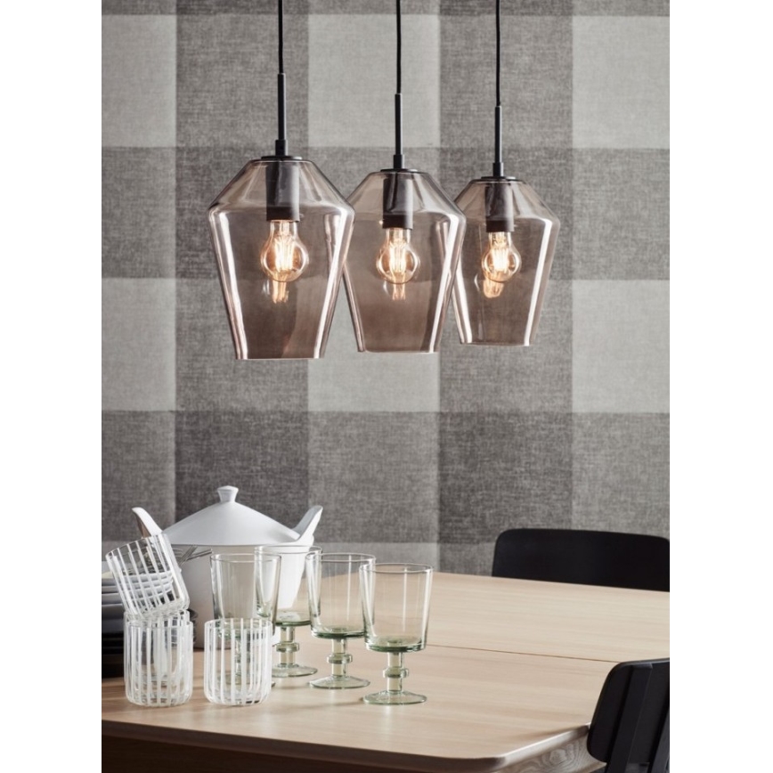 Markslöjd 107132 - Πολύφωτο σε σχοινί RETRO 3xE27/60W/230V