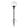 Markslöjd 107283 - LED Εξωτερικό φωτιστικό GARDEN24 LED/3W/24V 81 cm IP44 μαύρο/διάφανο