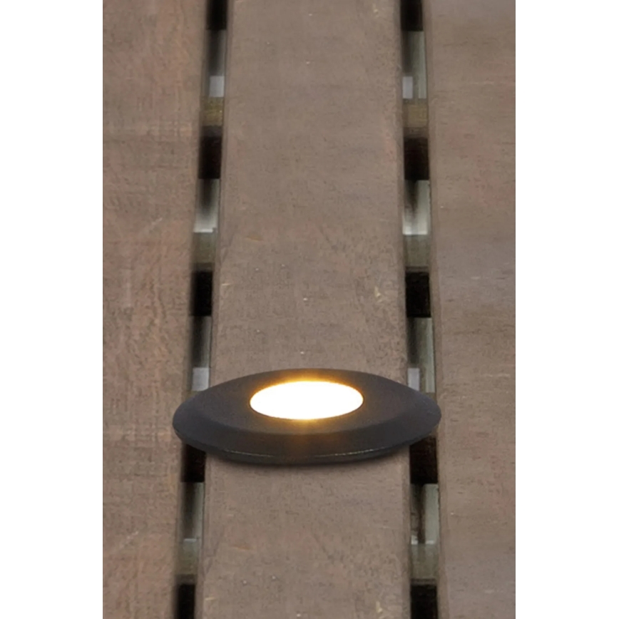 Markslöjd 107284 - LED εντοιχισμένο φωτιστικό εξωτερικού χώρου GARDEN24 LED/0,8W/24V IP44 μαύρο