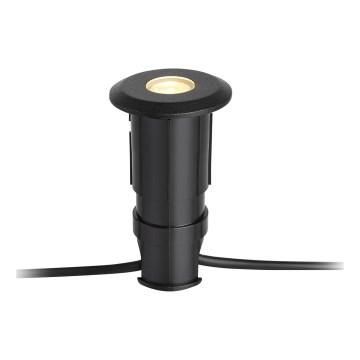 Markslöjd 107285 - Εντοιχισμένο εξωτερικό φωτιστικό LED GARDEN24 LED/3W/24V IP44 μαύρο