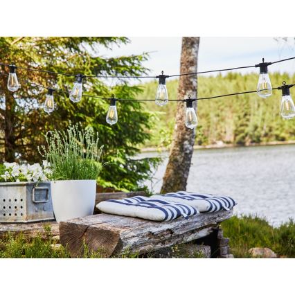 Markslöjd 107293 - Εξωτερική διακοσμητική σειρά LED GIRLANDA GARDEN 10xLED 5,5μ IP44