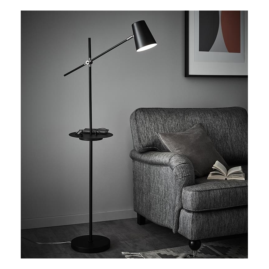 Markslöjd 107307 - Επιδαπέδια λάμπα s USB LINEAR 1xE14/40W/230V