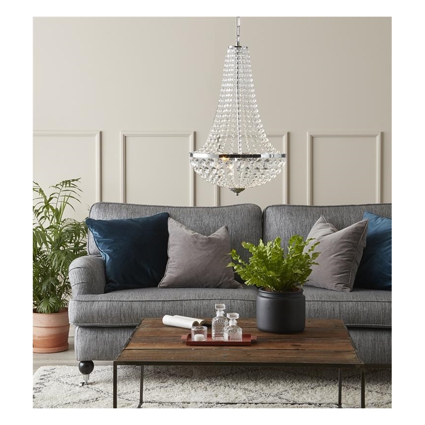 Markslöjd 107550 - Κρυστάλλινο πολύφωτο μπάνιου σε αλυσίδα GRÄNSÖ 2xG9/20W/230V IP44