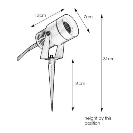 Markslöjd 107714 - Εξωτερικό φωτιστικό LED GARDEN24 LED/6W/24V IP44 ματ χρώμιο