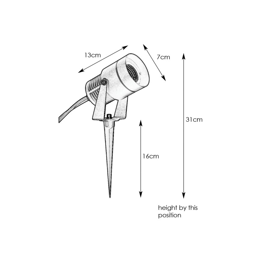 Markslöjd 107714 - Εξωτερικό φωτιστικό LED GARDEN24 LED/6W/24V IP44 ματ χρώμιο