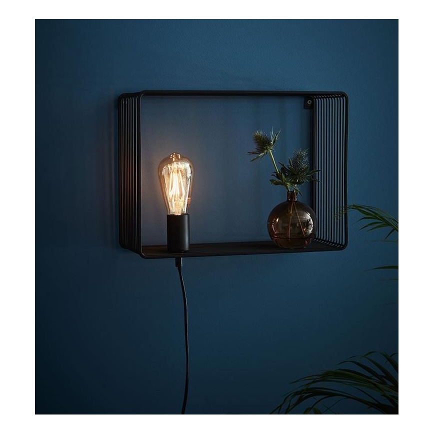 Markslöjd 107814 - Φως τοίχου SHELF 1xE27/60W/230V