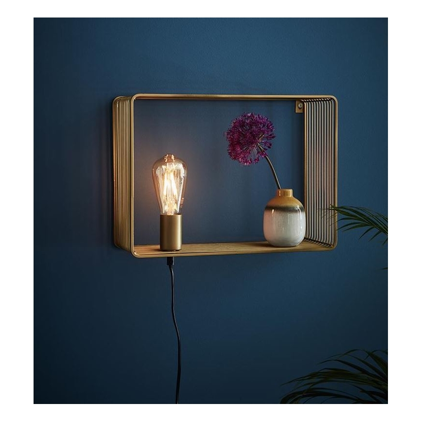 Markslöjd 107815 - Φως τοίχου SHELF 1xE27/60W/230V