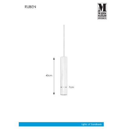 Markslöjd 107880 - Πολύφωτο πρίζας RUBEN 1xGU10/35W/230V