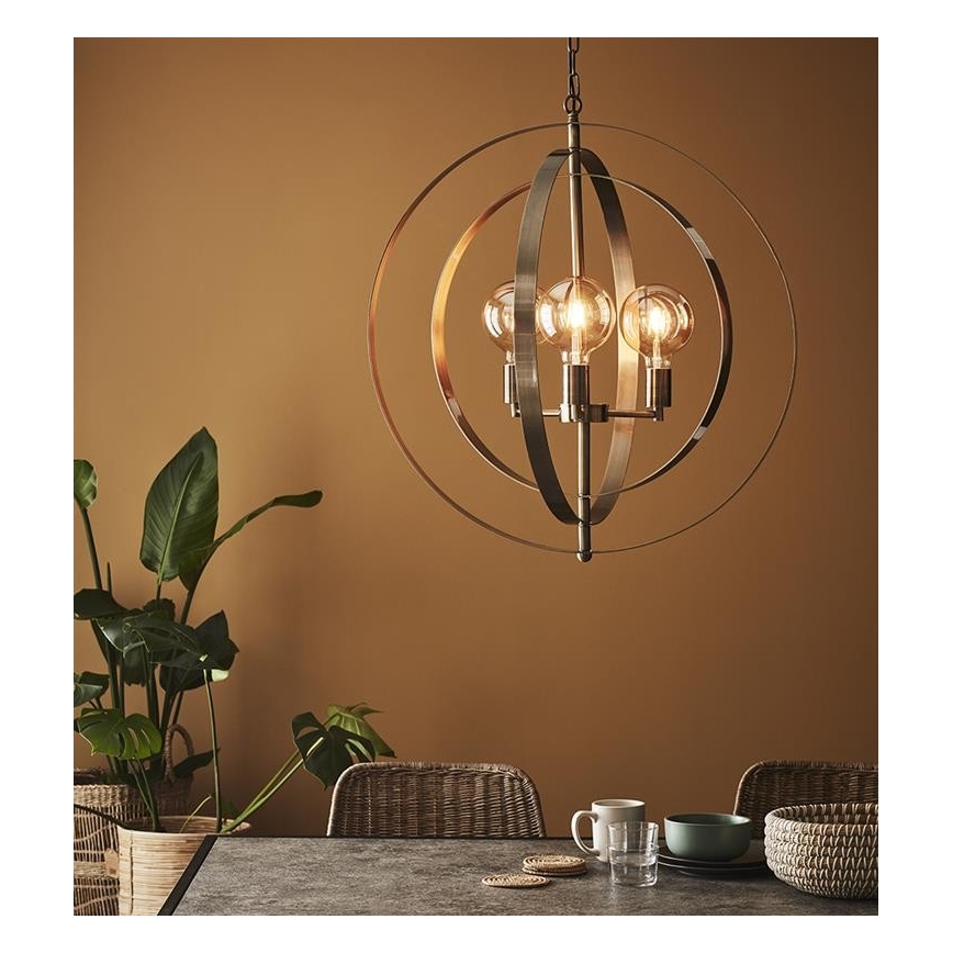 Markslöjd 107941 - Πολύφωτο σε αλυσίδα ORBIT 3xE27/60W/230V