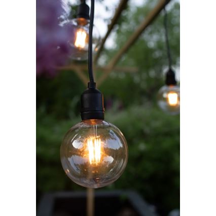 Markslöjd 107989 - Εξωτερικό κρεμαστό LED φωτιστικό GARDEN24 LED/2,86W/24V IP44 μαύρο/διάφανο