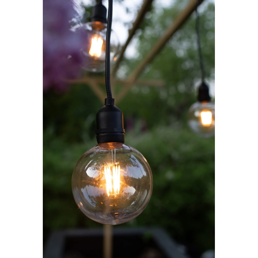 Markslöjd 107989 - Εξωτερικό κρεμαστό LED φωτιστικό GARDEN24 LED/2,86W/24V IP44 μαύρο/διάφανο