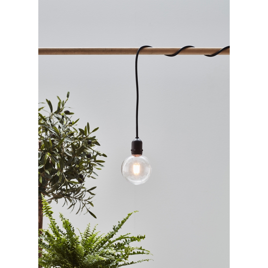 Markslöjd 107989 - Εξωτερικό κρεμαστό LED φωτιστικό GARDEN24 LED/2,86W/24V IP44 μαύρο/διάφανο