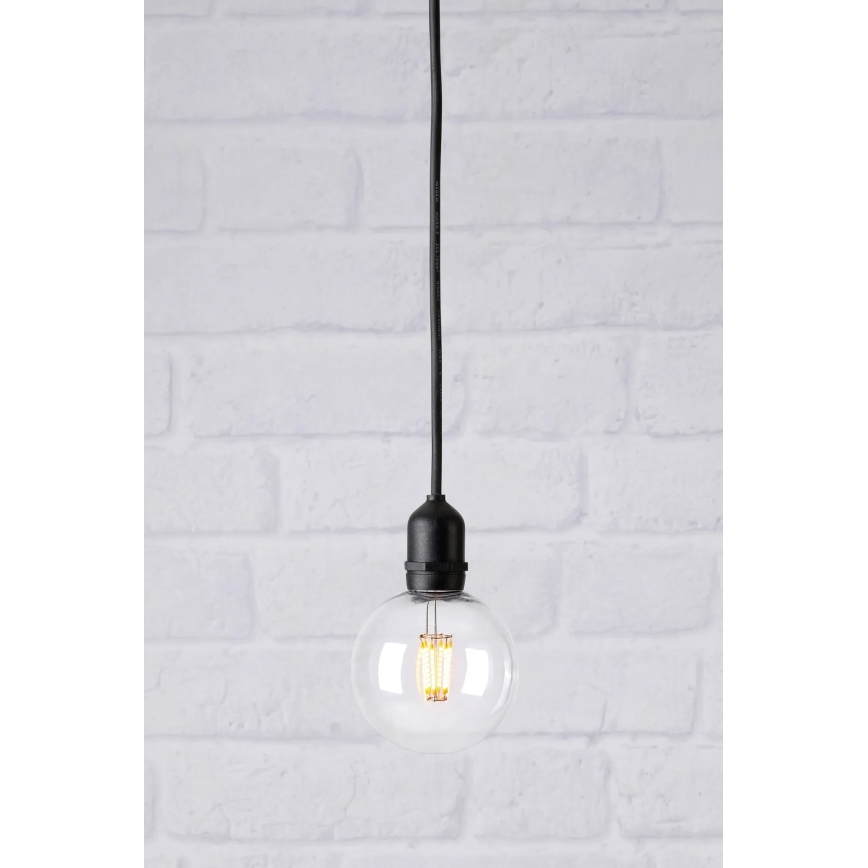 Markslöjd 107989 - Εξωτερικό κρεμαστό LED φωτιστικό GARDEN24 LED/2,86W/24V IP44 μαύρο/διάφανο