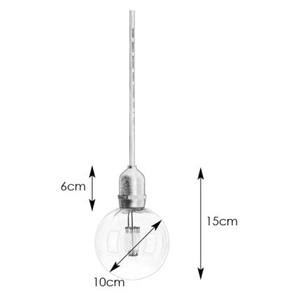 Markslöjd 107989 - Εξωτερικό κρεμαστό LED φωτιστικό GARDEN24 LED/2,86W/24V IP44 μαύρο/διάφανο