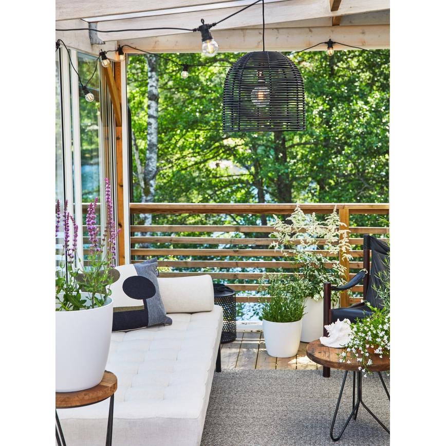 Markslöjd 107990 - LED Εξωτερικό κρεμαστό φωτιστικό GARDEN24 LED/2,86W/24V IP44 ρατάν/μαύρο