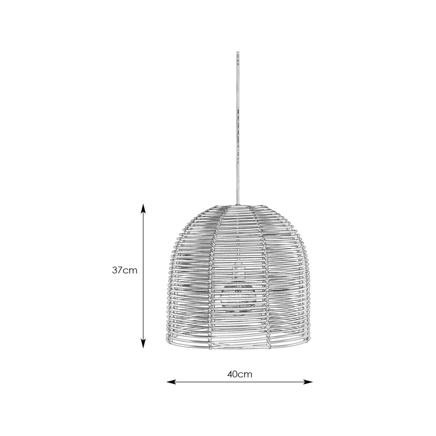 Markslöjd 107990 - LED Εξωτερικό κρεμαστό φωτιστικό GARDEN24 LED/2,86W/24V IP44 ρατάν/μαύρο