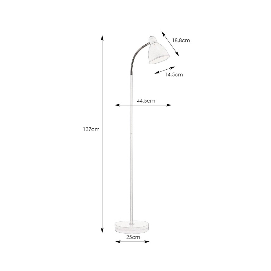 Markslöjd 108016 -Επιδαπέδια λάμπα NITTA 1xE27/60W/230V