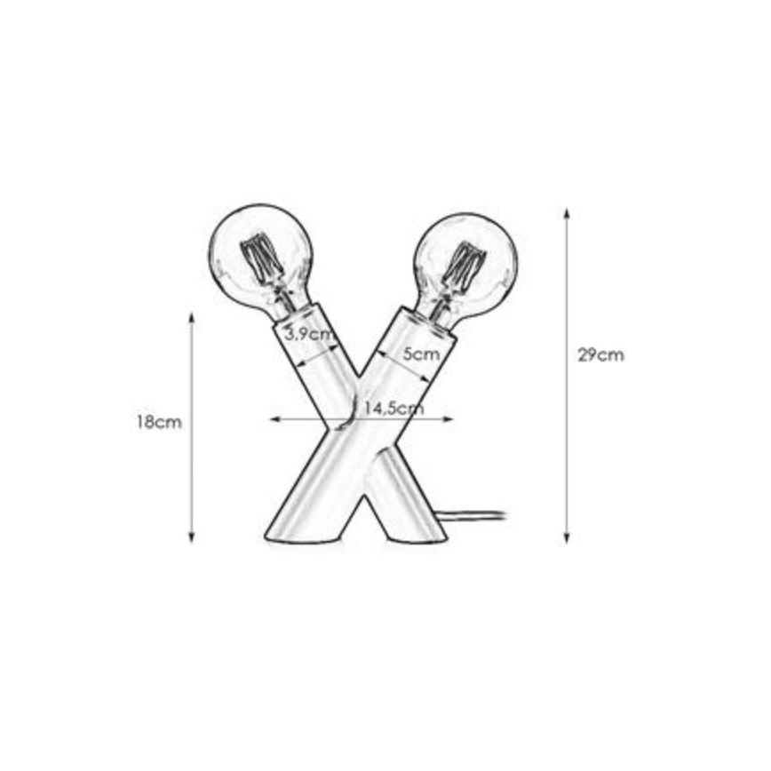 Markslöjd 108053 - Επιτραπέζια λάμπα SIMUL 1xE27 / 40W + 1xE14 / 40W / 230V χρυσή