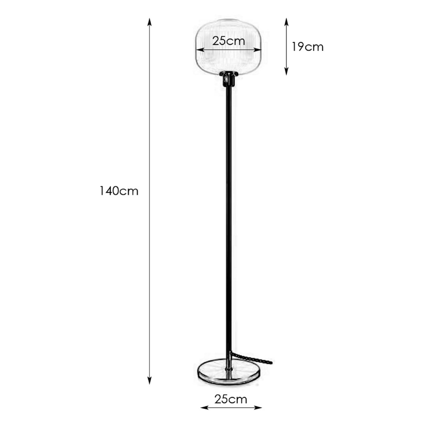 Markslöjd 108054 - Λάμπα δαπέδου SOBER 1xE27/40W/230V ορείχαλκος
