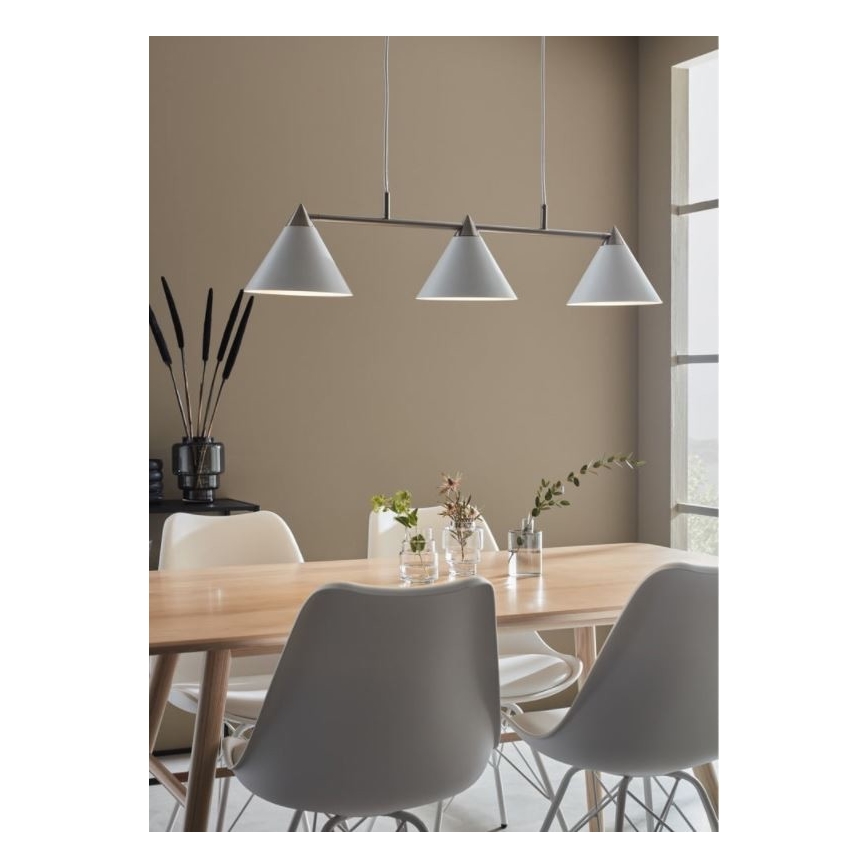 Markslöjd 108075 - Κρεμαστό πολύφωτο KLINT 3xE14 / 40W / 230V λευκό