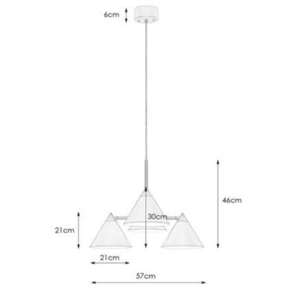 Markslöjd 108077 - Κρεμαστό πολύφωτο KLINT 4xE14/40W/230V λευκό