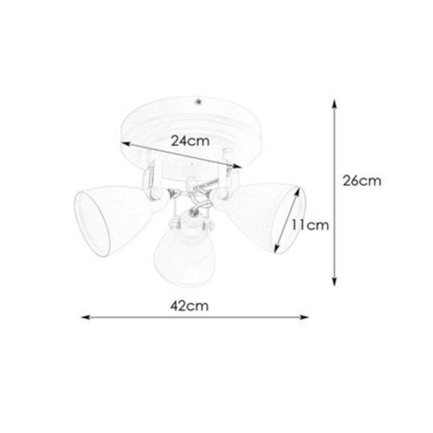 Markslöjd 108081 - Φωτιστικό σποτ  μπάνιου FJÄLLBACKA 3xG9 / 20W / 230V IP44 μαύρο