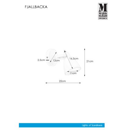 Markslöjd 108082 - Φωτιστικό μπάνιο τοίχου FJÄLLBACKA 1xG9/20W/230V IP44