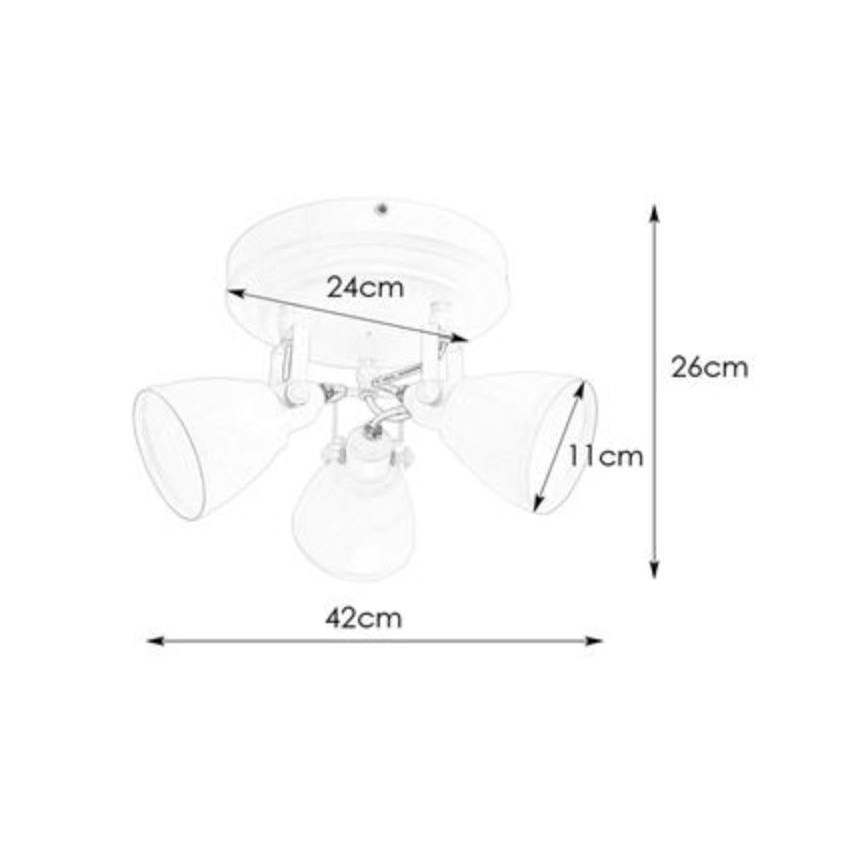 Markslöjd 108083 - Φωτιστικό σποτ μπάνιου FJÄLLBACKA 3xG9/20W/230V IP44 λευκό