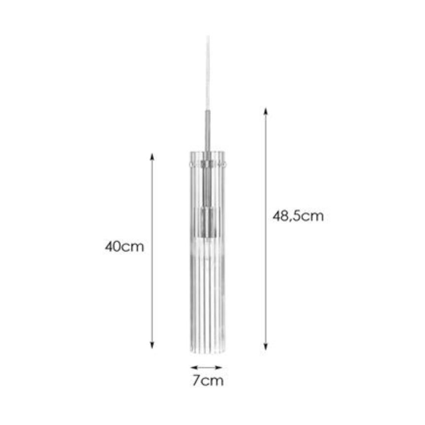 Markslöjd 108112 - Κρεμαστό πολύφωτο TUBO 1xE14/40W/230V
