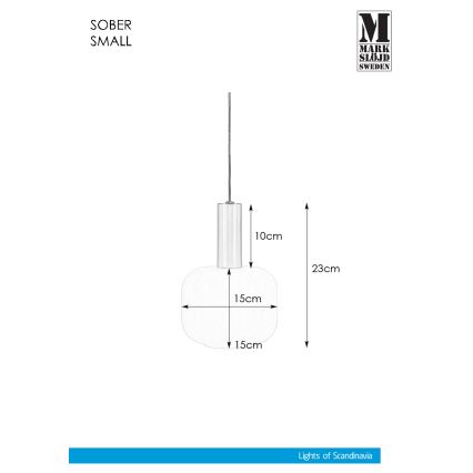 Markslöjd 108122 -Κρεμαστό πολύφωτο SOBER 1xE14/40W/230V ματ χρώμιο