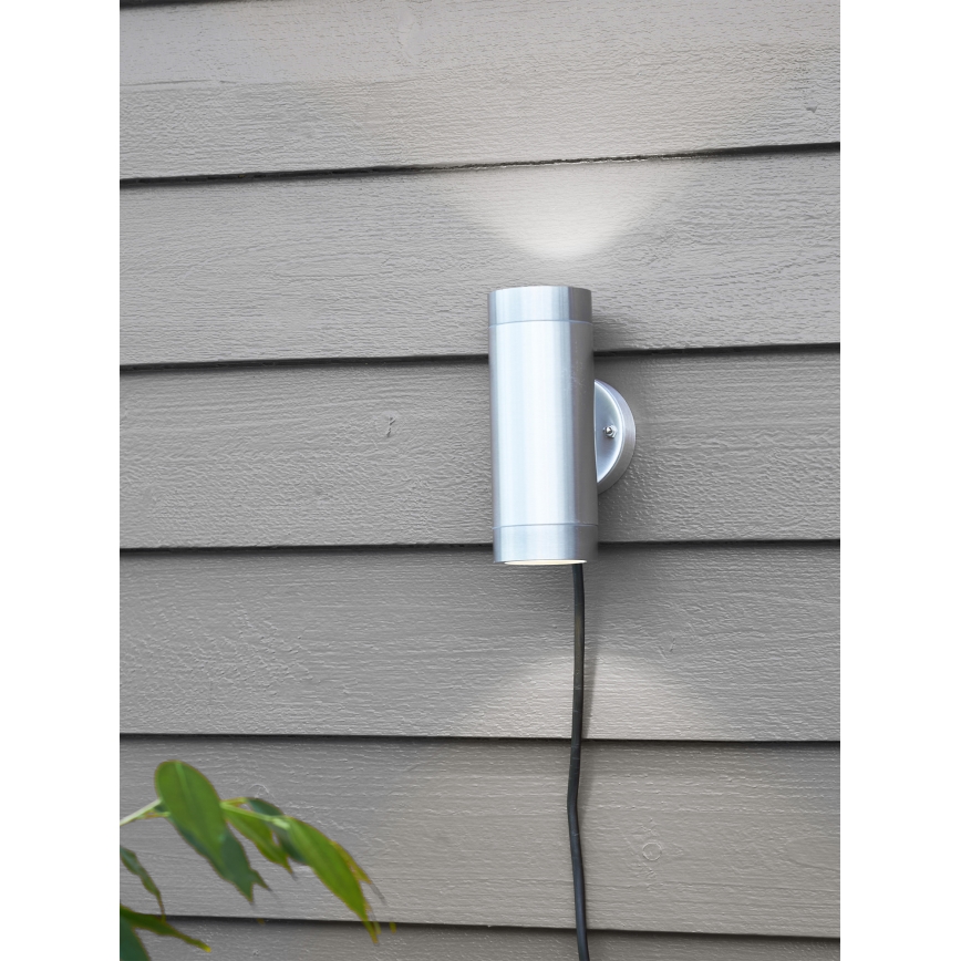 Markslöjd 108170 - LED επιτοίχιο φωτιστικό εξωτερικού χώρου GARDEN24 2xLED/3W/24V IP44 ματ χρώμιο