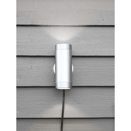 Markslöjd 108170 - LED επιτοίχιο φωτιστικό εξωτερικού χώρου GARDEN24 2xLED/3W/24V IP44 ματ χρώμιο